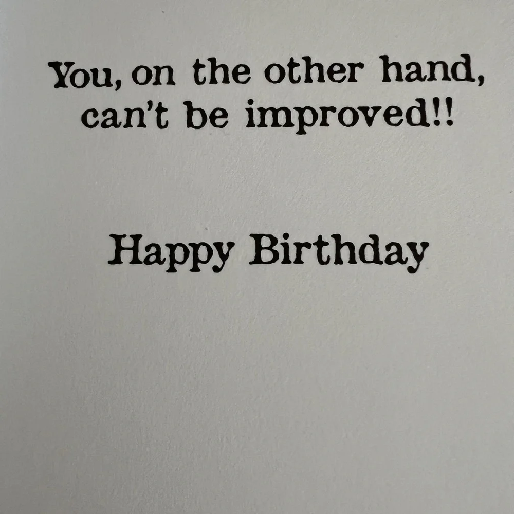 George Clooney 2D Hallmark Birthday Card
